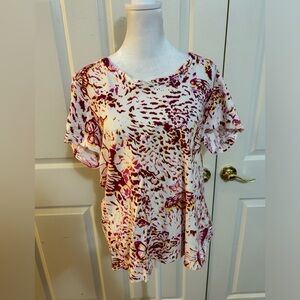 Lantana butterfly tee, Large